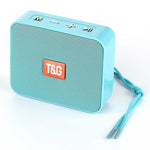 Altifalante Pequeno Portátil Bluetooth Sem Fios Colorido T&G TG166, Rosa, Azul, Castanho, Amarelo, Preto, Vermelho, Cinzento Prateado, Laranja, Verde, Azul Claro