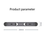 Suporte portátil dobrável para computador portátil Oatsbasf, suporte elevatório para ventilador e aquecedor, prateado, cinzento