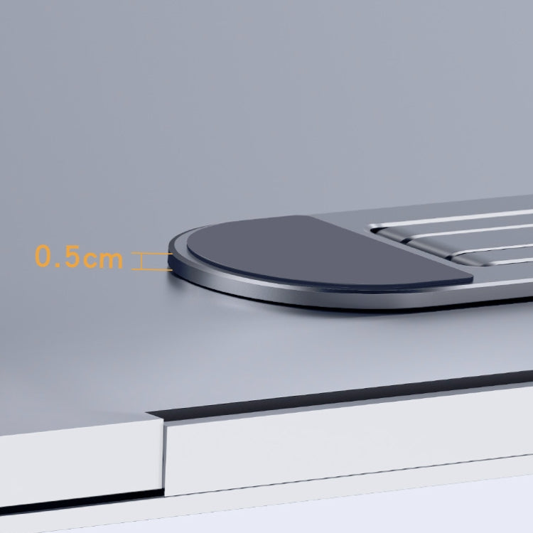 Suporte portátil dobrável para computador portátil Oatsbasf, suporte elevatório para ventilador e aquecedor, prateado, cinzento