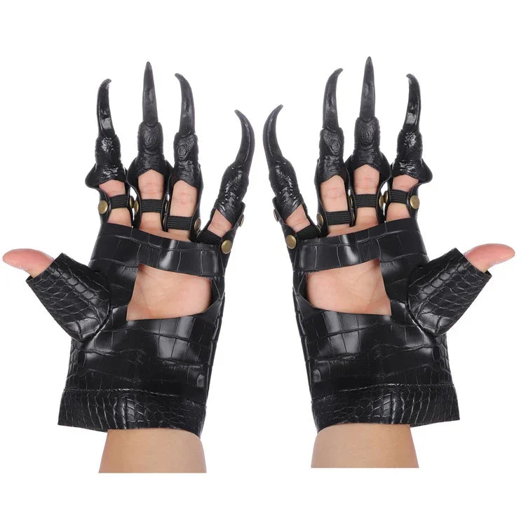 Acessórios para Carnaval de Halloween, Luvas para Cosplay, Garras de Dragão, Luvas Garras de Dragão