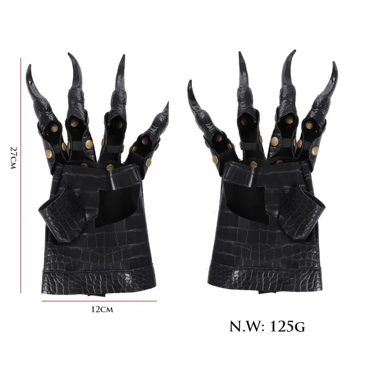 Acessórios para Carnaval de Halloween, Luvas para Cosplay, Garras de Dragão, Luvas Garras de Dragão