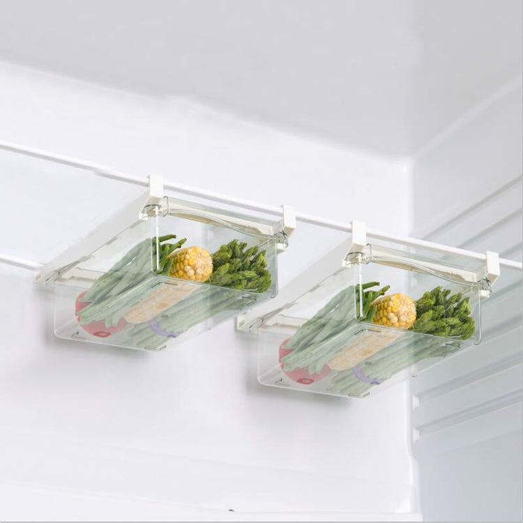Caixa de Armazenamento para Frigorífico Tipo Gaveta Quadrada, Caixa Doméstica Multifuncional para Conservação de Alimentos, 1 Caixa para Ovos, 1 Caixa Fresca, 2 Caixas para Ovos, 2 Caixas Frescas, 1 Caixa para Ovos + 1 Caixa Fresca, 1 Caixa Sem Gancho