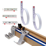 Régua de Aço com Escala Adesiva, Fita Métrica Autoadesiva, 1m Frente, 2m Frente, 3m Frente, 4m Frente, 5m Frente, 1m Invertida, 2m Invertida, 3m Invertida, 4m Invertida, 5m Invertida, 1m Ponto Médio, 2m Ponto Médio, 3m Ponto Médio