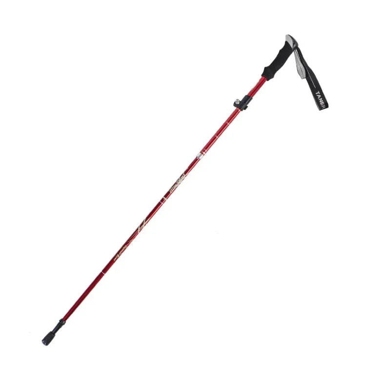 Bengalas de trekking TANERDD TR-D0001 em liga de alumínio, dobráveis, corrimãos para caminhada ao ar livre, TR-D0001 curto (vermelho), TR-D0001 curto (azul), TR-D0001 curto (azul céu), TR-D0001 curto (roxo), TR-D0001 curto (preto), TR-D0001 curto (verde)