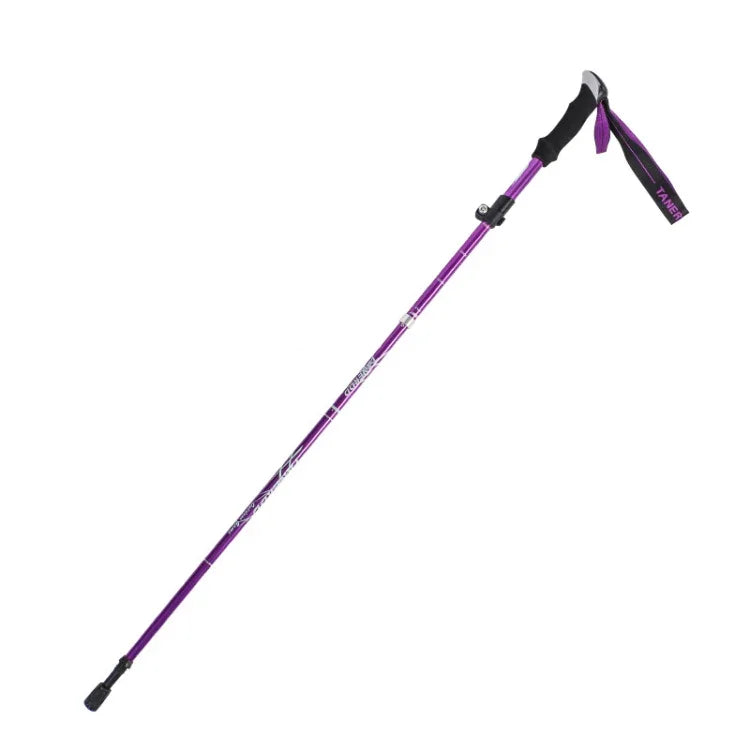 Bengalas de trekking TANERDD TR-D0001 em liga de alumínio, dobráveis, corrimãos para caminhada ao ar livre, TR-D0001 curto (vermelho), TR-D0001 curto (azul), TR-D0001 curto (azul céu), TR-D0001 curto (roxo), TR-D0001 curto (preto), TR-D0001 curto (verde)