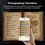 Tradutor de Voz Inteligente Portátil Versão Atualizada para Aprendizagem, Viagens e Reuniões de Negócios 3 em 1 Tradutor de Voz, Texto e Foto