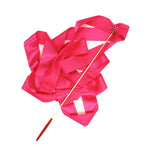 5 fitas artísticas de ginástica de 4 m para dança, brinquedos para crianças, cores: vermelho rosa, rosa, vermelho, laranja, amarelo, verde, azul