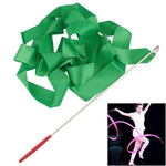 5 fitas artísticas de ginástica de 4 m para dança, brinquedos para crianças, cores: vermelho rosa, rosa, vermelho, laranja, amarelo, verde, azul