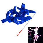 5 fitas artísticas de ginástica de 4 m para dança, brinquedos para crianças, cores: vermelho rosa, rosa, vermelho, laranja, amarelo, verde, azul