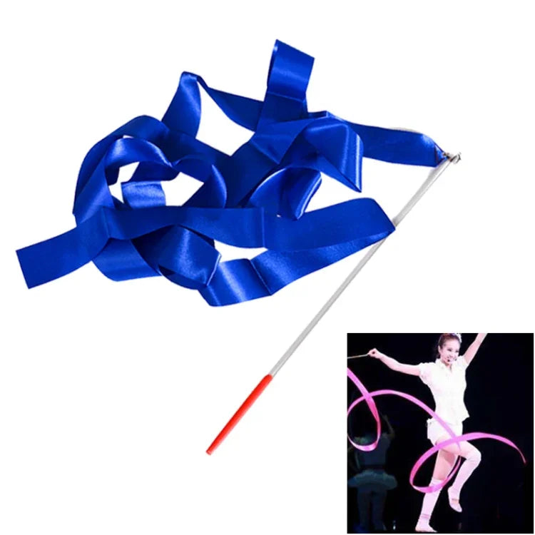 5 fitas artísticas de ginástica de 4 m para dança, brinquedos para crianças, cores: vermelho rosa, rosa, vermelho, laranja, amarelo, verde, azul