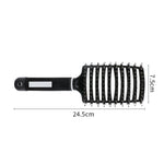 Pente Massageador de Couro Cabeludo Escova de Cabelo Nylon Cerdas para Mulheres Cabelos Cacheados Escova Desembaraçadora para Salão Ferramenta de Estilismo