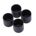 100 Unidades de Protetores de Pés para Cadeiras em Plástico Preto, Antiderrapantes, Tampa para Pernas de Móveis e Base de Mesa, Protetor de Chão, 16mm, 19mm, 22mm, 25mm