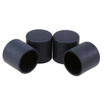 100 Unidades de Protetores de Pés para Cadeiras em Plástico Preto, Antiderrapantes, Tampa para Pernas de Móveis e Base de Mesa, Protetor de Chão, 16mm, 19mm, 22mm, 25mm