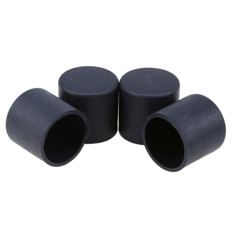 100 Unidades de Protetores de Pés para Cadeiras em Plástico Preto, Antiderrapantes, Tampa para Pernas de Móveis e Base de Mesa, Protetor de Chão, 16mm, 19mm, 22mm, 25mm