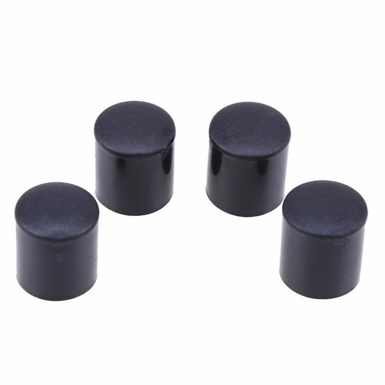 100 Unidades de Protetores de Pés para Cadeiras em Plástico Preto, Antiderrapantes, Tampa para Pernas de Móveis e Base de Mesa, Protetor de Chão, 16mm, 19mm, 22mm, 25mm
