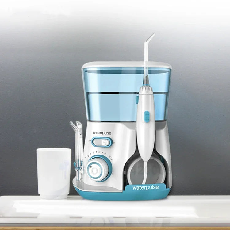 Irrigador Oral Waterpulse V300 800ml, Flosser Dental para Higiene Oral, Limpeza com Água, US, UK, EU