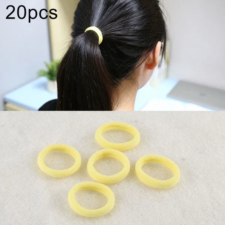 20pcs / Pacote Elásticos para Cabelo para Meninas Crianças Suporte para Rabo de Cavalo