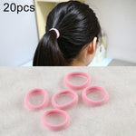 20pcs / Pacote Elásticos para Cabelo para Meninas Crianças Suporte para Rabo de Cavalo