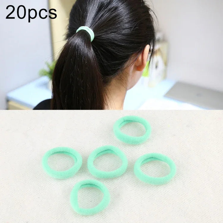 20pcs / Pacote Elásticos para Cabelo para Meninas Crianças Suporte para Rabo de Cavalo