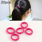 20pcs / Pacote Elásticos para Cabelo para Meninas Crianças Suporte para Rabo de Cavalo