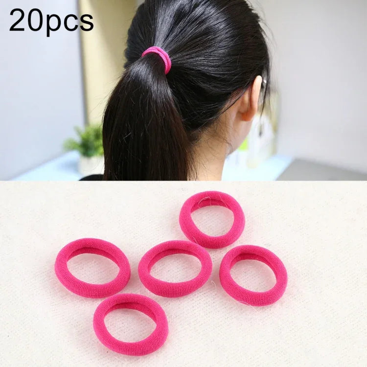 20pcs / Pacote Elásticos para Cabelo para Meninas Crianças Suporte para Rabo de Cavalo