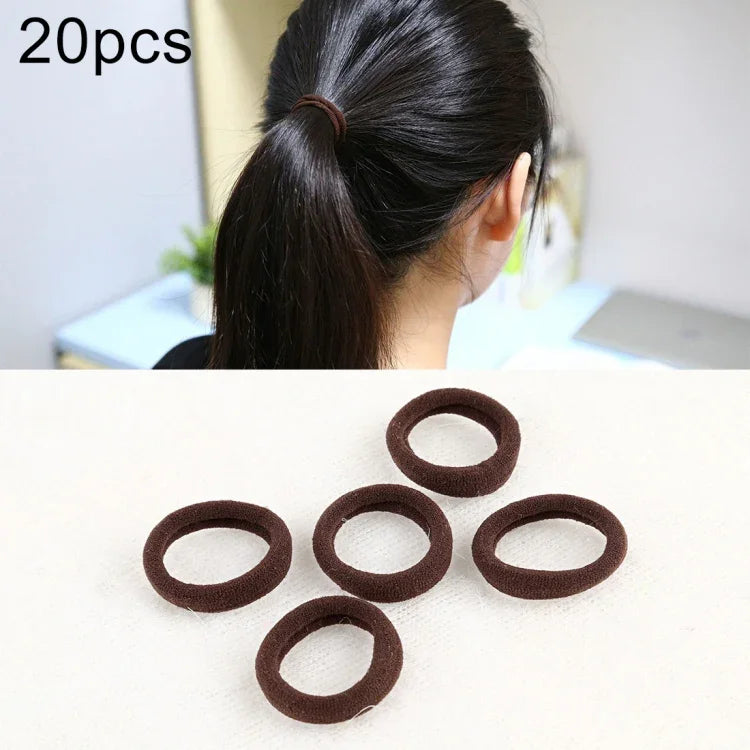 20pcs / Pacote Elásticos para Cabelo para Meninas Crianças Suporte para Rabo de Cavalo