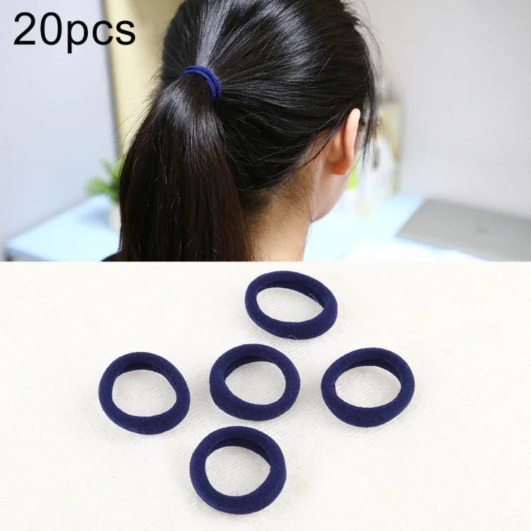 20pcs / Pacote Elásticos para Cabelo para Meninas Crianças Suporte para Rabo de Cavalo