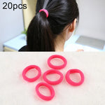 20pcs / Pacote Elásticos para Cabelo para Meninas Crianças Suporte para Rabo de Cavalo