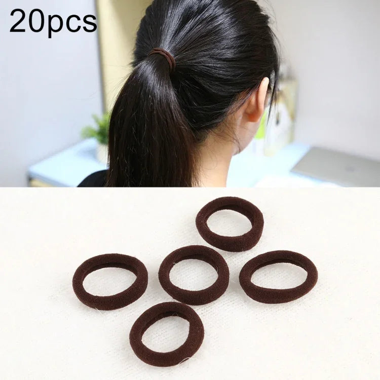 20pcs / Pacote Elásticos para Cabelo para Meninas Crianças Suporte para Rabo de Cavalo