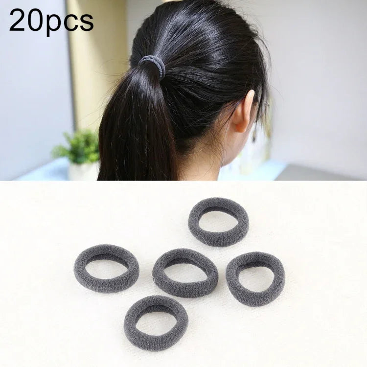 20pcs / Pacote Elásticos para Cabelo para Meninas Crianças Suporte para Rabo de Cavalo
