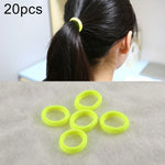 20pcs / Pacote Elásticos para Cabelo para Meninas Crianças Suporte para Rabo de Cavalo