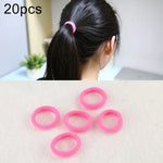 20pcs / Pacote Elásticos para Cabelo para Meninas Crianças Suporte para Rabo de Cavalo