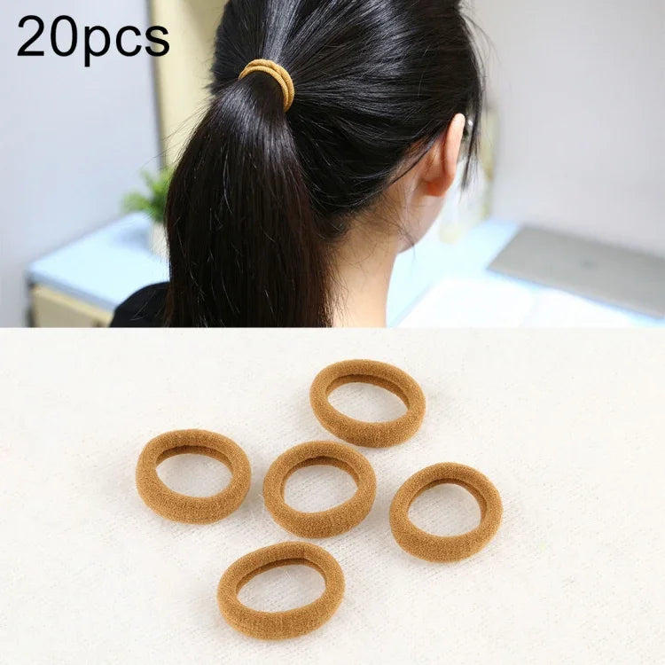 20pcs / Pacote Elásticos para Cabelo para Meninas Crianças Suporte para Rabo de Cavalo