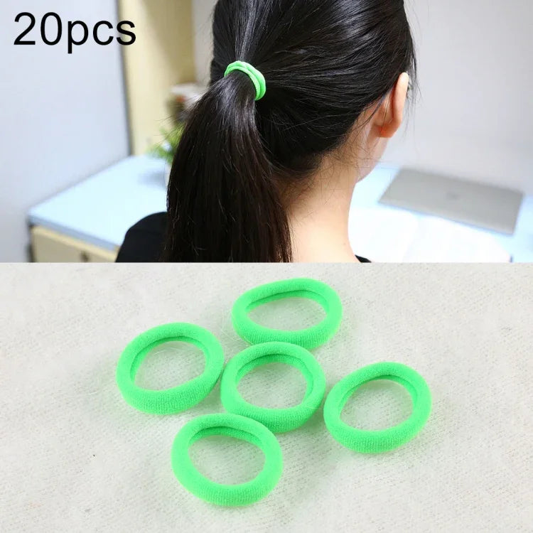 20pcs / Pacote Elásticos para Cabelo para Meninas Crianças Suporte para Rabo de Cavalo
