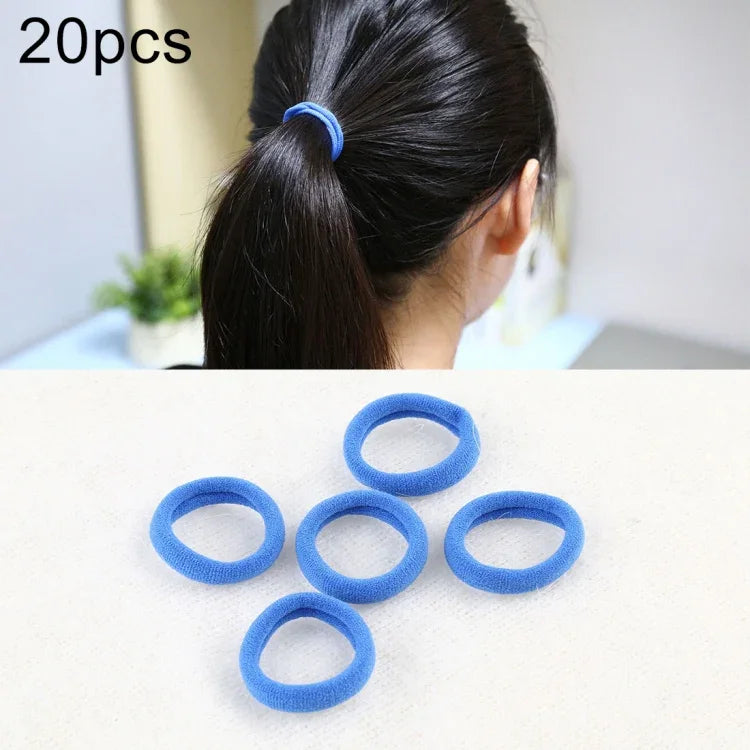 20pcs / Pacote Elásticos para Cabelo para Meninas Crianças Suporte para Rabo de Cavalo