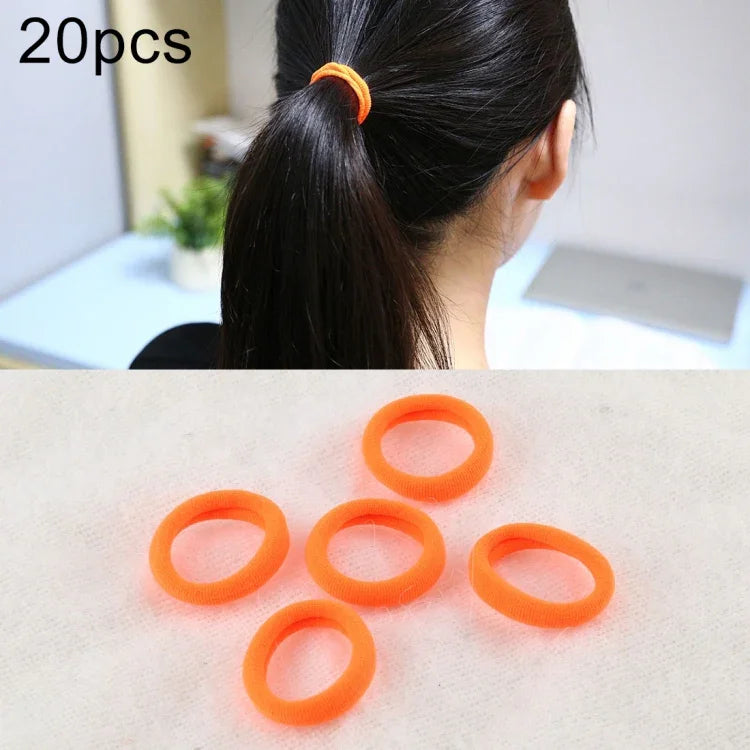 20pcs / Pacote Elásticos para Cabelo para Meninas Crianças Suporte para Rabo de Cavalo