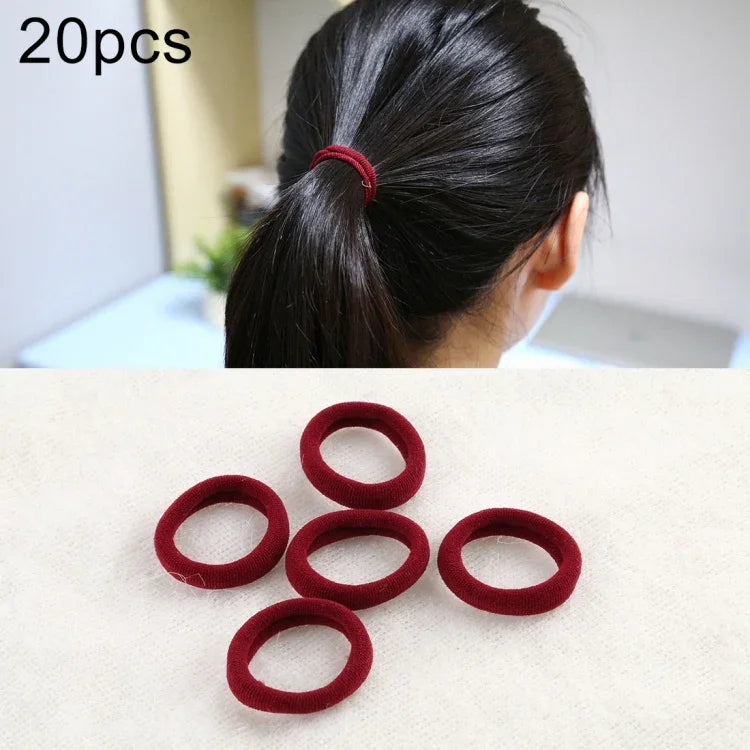 20pcs / Pacote Elásticos para Cabelo para Meninas Crianças Suporte para Rabo de Cavalo