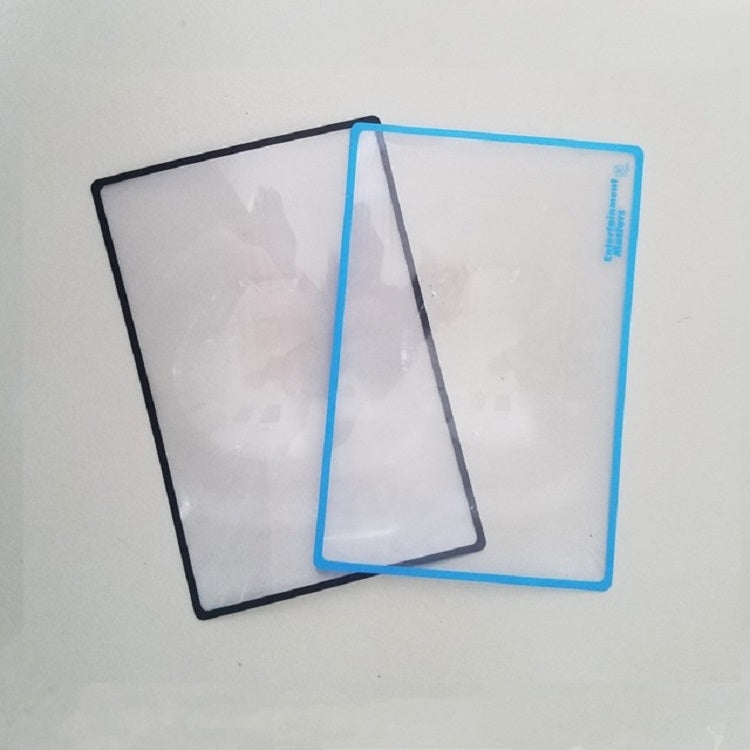 Lupa fina para leitura de cartões de visita com ampliação 3x, 120×180mm