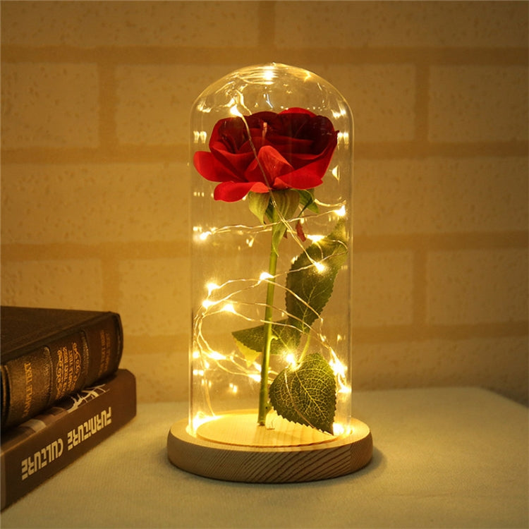 Rosas Artificiais Luminosas LED Piscantes Decoração Romântica de Flores Presente para Casamento Dia dos Namorados Aniversário, 0-5W