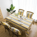 Toalha de Tecido para Cobertura de Mesa Retangular às Risca para Mesa de Café, Mesa Redonda, Mesa de Jantar, 60x60cm, 90x90cm, 100x135cm, 135x135cm, 135x160cm, 135x180cm, 135x200cm, 135x220cm, 135x250cm, 135x260cm, 135x300cm