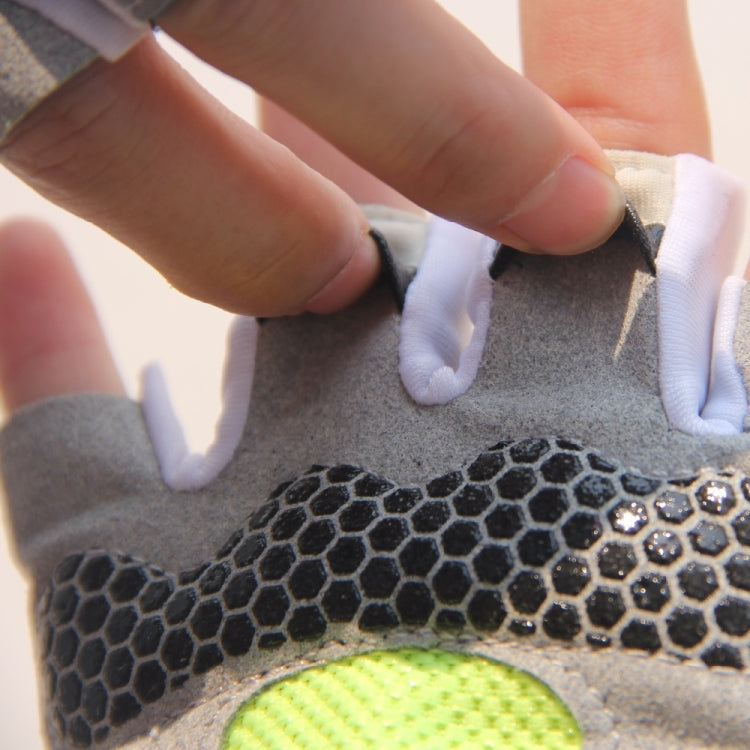 Luvas de Ciclismo Absorventes de Choque e Antiderrapantes para Fitness, Levantamento de Peso e Treino, Luvas de Meio Dedo, M, L, XL
