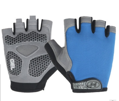 Luvas de Ciclismo Absorventes de Choque e Antiderrapantes para Fitness, Levantamento de Peso e Treino, Luvas de Meio Dedo, M, L, XL