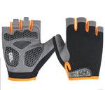 Luvas de Ciclismo Absorventes de Choque e Antiderrapantes para Fitness, Levantamento de Peso e Treino, Luvas de Meio Dedo, M, L, XL