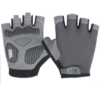 Luvas de Ciclismo Absorventes de Choque e Antiderrapantes para Fitness, Levantamento de Peso e Treino, Luvas de Meio Dedo, M, L, XL