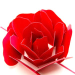 Cartões de Saudação 3D Pop Up Rosa Obrigado, Flor Feita à Mão, Papel Vintage em Branco, Cartão de Presente de Aniversário Feliz Amor, Tamanho: 13x16cm, Feito à Mão em Branco