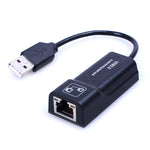 Adaptador USB para RJ45 Ethernet 10/100 Mbps, Placa de Rede USB 2.0 100Mbps