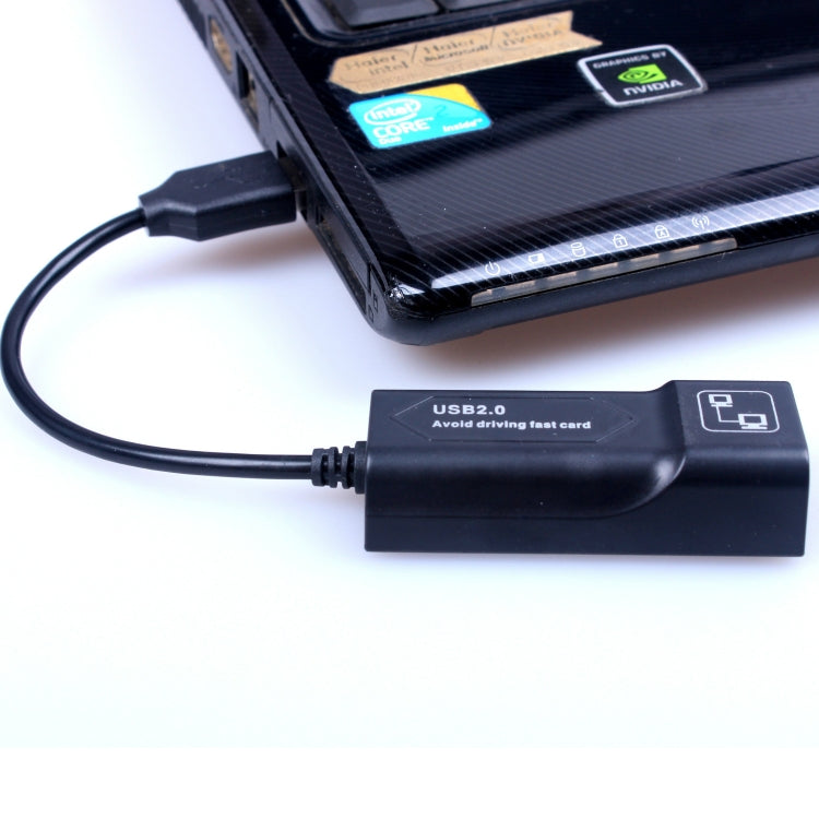 Adaptador USB para RJ45 Ethernet 10/100 Mbps, Placa de Rede USB 2.0 100Mbps