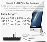 Hub USB 2.0 Multi Porta Divisor USB Alta Velocidade 6 Portas com Leitor de Cartão TF SD