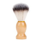 Pincel de Barbear com Cabo de Madeira para Cabelo, Aparelho de Limpeza Facial e Barba, Pincel de Pêlo de Texugo para Barbear em Salão