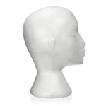 Cabeça de Manequim Feminina de Espuma Expositor para Boné, Auscultadores, Acessórios de Cabelo e Perucas Manequim Feminino de Espuma